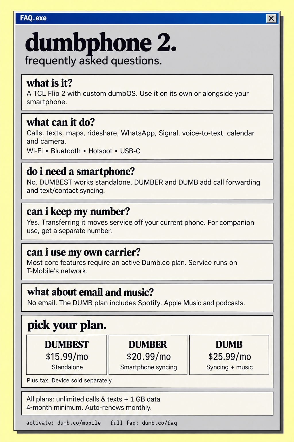 Dumbphone 2